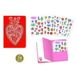 Set carnet cu abtibilduri djeco aurelia