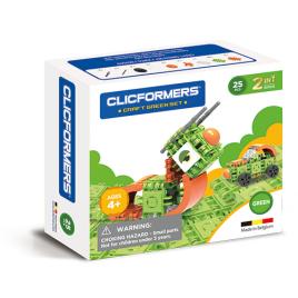 Set de construit clicformers- craft verde 25 de piese