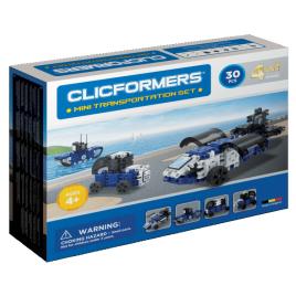 Set de construit clicformers-mini transporter 30 piese