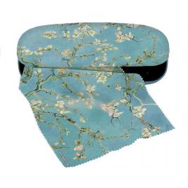 Etui cu textil si protectie ochelari van gogh ramuri inflorite