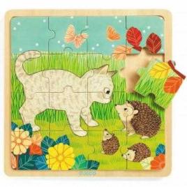 Puzzle lemn garden djeco