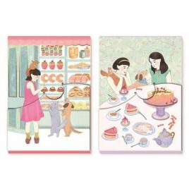 Set 2 carnetele notepad djeco cyndi