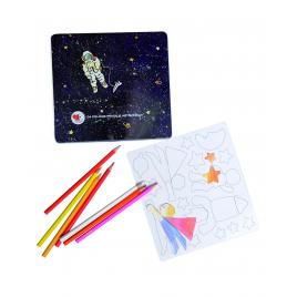 Set de desen cu piese magnetice astronaut