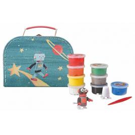 Set de modelaj cu plastilina astro-robot egmont