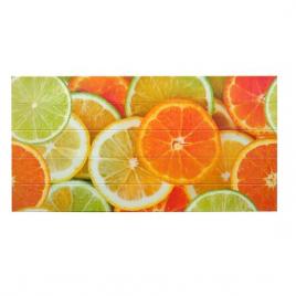 Panou decorativ pvc model citrice portocaliu 96x48.5 cm
