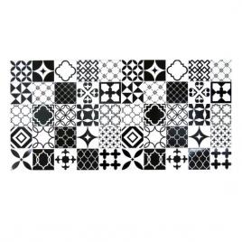Panou decorativ pvc model mozaic  alb si negru  96x48.5 cm