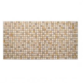 Panou decorativ pvc model mozaic nuante portocaliu murdar 96x48.5 cm