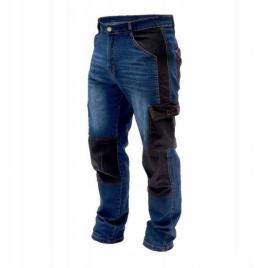 Pantaloni de lucru tip blugi slim fit model denim marimea l 52 dedra
