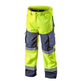 Pantaloni de lucru reflectorizanti impermeabili galben model visibility marimea m 50 neo