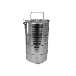 Recipiente pentru transport mancare inox set 4 buc 4x1050 ml perfect home