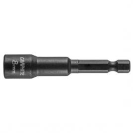 Cap tubular de impact magnetic pentru masina insurubat 8 mm graphite