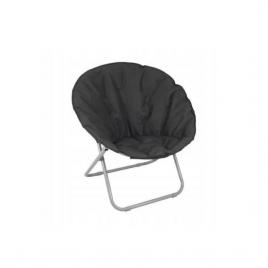 Scaun pliabil gradina camping pescuit negru max 120 kg 80x40x75 cm