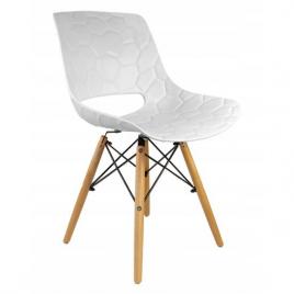 Scaun stil scandinav pp lemn max 100 kg alb 45x55x78 cm lars