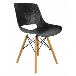 Scaun stil scandinav pp lemn max 100 kg negru 45x55x78 cm lars