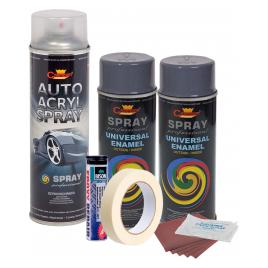 Kit complet reparatie si vopsire jante culoare Gri Inchis V2