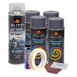 Kit complet reparatie si vopsire jante culoare Gri Inchis V4