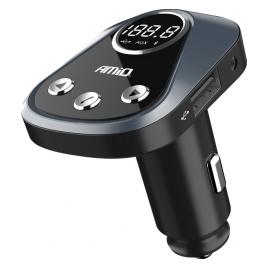 Modulator FM Bluetooth USB 2.4A AUX IN cu aplicatie pentru localizare vehicul
