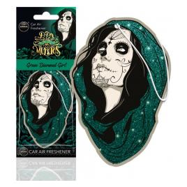 Odorizant Auto AROMA DIA DE LOS MUERTOS Green Diamond Girl