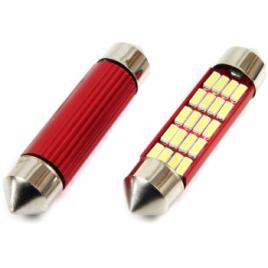 Set becuri auto cu LED CANBUS sofit C5W 20 SMD 41mm Alb 12/24V