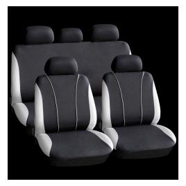 Set huse scaun auto ieftine Universale 9 piese model V-Style - GRI