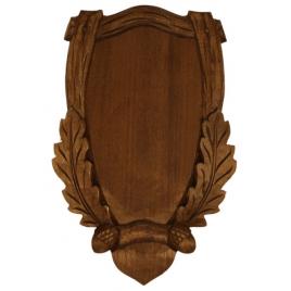 Panoplie din lemn, suport trofeu caprior sculptata manual O3