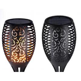 Set 4 x lampa solara tip torta cu efect flacara 51.5 cm, 12 leduri