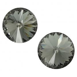 Cercei cu cristale de la Swarovski black diamond 8 mm