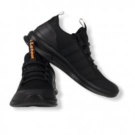 Sneakers Letoon Negru din material textil flexibil 2104