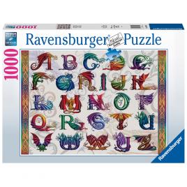 Puzzle alfabet dragon ravensburger 1000 piese