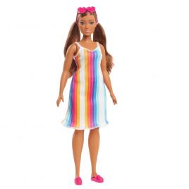 Papusa barbie travel satena - aniversare 50 de ani malibu