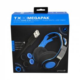 Gioteck - tx30 megapack - stereo game & go headset + thumbs grips + usb cable