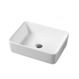 Lavoar pe blat ares, fluminia, 48x37 cm, alb,ceramica sanitara