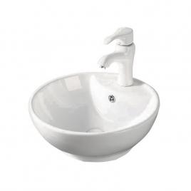 Lavoar pe blat caliope, fluminia, 45x45 cm, alb,ceramica sanitara,raulconstruct