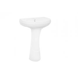 Lavoar din ceramica cu piedestal, culoare alb,ceramica sanitara 55 x 35 x 80 cm