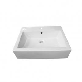 Lavoar pe blat raulconstruct, 47x46 cm, alb,ceramica sanitara