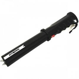 Baston cu electrosoc si lanterna ideallstore®, unit tw-809, plastic, 33.5 cm, negru, husa inclusa