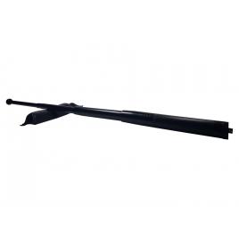 Baston telescopic 65 cm ideallstore®, total defence, 4 sectiuni, negru, husa inclusa