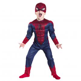 Costum spiderman cu muschi pentru copii marime l, 7 - 9 ani