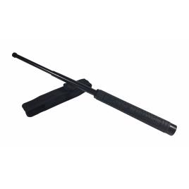 Baston telescopic ideallstore®, police force, otel inoxidabil, 50 cm, negru