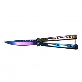 Cutit, briceag fluture, balisong, butterfly 21.5 cm, rainbow classic