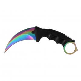 Cutit-karambit, rainbow blade, 18.5 cm