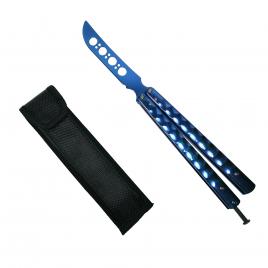Cutit, briceag fluture, butterfly, grand blue, pentru antrenament, 27.5 cm