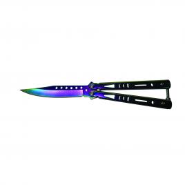 Cutit, briceag fluture, balisong, butterfly, rainbow class, 21.5 cm, multicolor