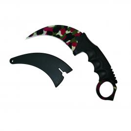 Cutit-karambit, comando blade, 18.5 cm, camuflaj