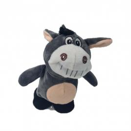 Jucarie haioasa, magarus, 20 cm inaltime, alb gri