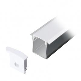 Profil aluminiu pentru banda led v-tac 2m 30mm x 20mm alb