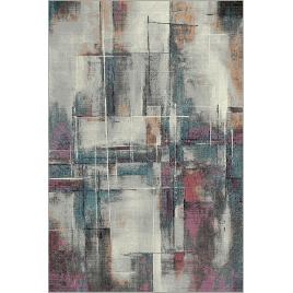 Covor dreptunghiular living dormitor, kolibri abstract 11023, multicolor