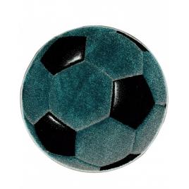 Model minge fotbal, covoras rotund, albastru