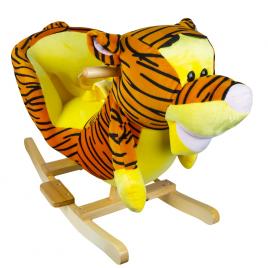 Balansoar pentru bebelusi tigru lemn + plus 60x34x45 cm