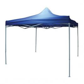 Pavilion pentru gradina/terasa cadru metalic pliabil albastru 3x3x2.25 m